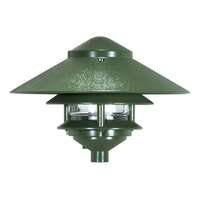 8" - 1 Light - 75W Max Two Louver - Large Hood Green Finish Nuvo Lighting