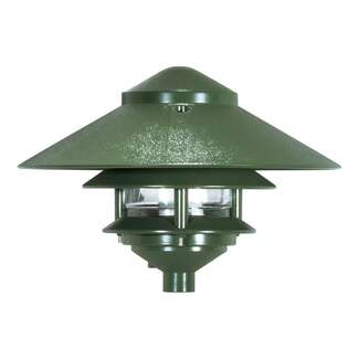 8" - 1 Light - 75W Max Two Louver - Large Hood Green Finish Nuvo Lighting