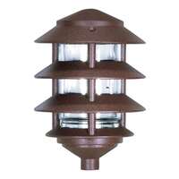9" - 1 Light - 100W Max Three Louver - Small Hood Old Bronze Finish Nuvo Lighting