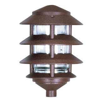 9" - 1 Light - 100W Max Three Louver - Small Hood Old Bronze Finish Nuvo Lighting