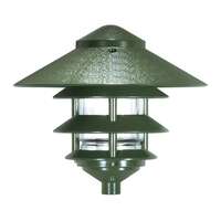 8" - 1 Light - 100W Max Three Louver - Large Hood Green Finish Nuvo Lighting