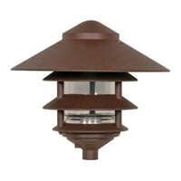 9" - 1 Light - 100W Max Three Louver - Large Hood Old Bronze Finish Nuvo Lighting