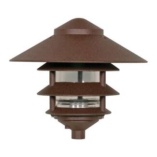 9" - 1 Light - 100W Max Three Louver - Large Hood Old Bronze Finish Nuvo Lighting