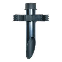 3" Diameter - 18" Long Dark Gray Cap PVC Mounting Post Stake Nuvo Lighting