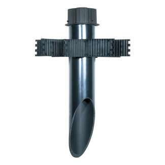 3" Diameter - 18" Long Dark Gray Cap PVC Mounting Post Stake Nuvo Lighting