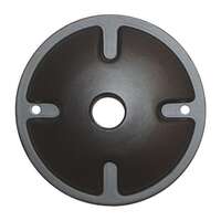 4.5" - 1 Light Dark Gray Finish Die Cast Mounting Plate Nuvo Lighting
