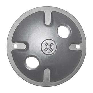 4.5" - 2 Light Light Gray Finish Die Cast Mounting Plate Nuvo Lighting