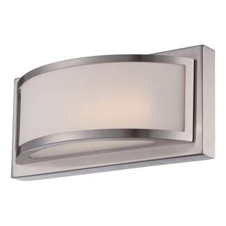 10" - LED - 2700K 10 Watt - 285 Lumens Brushed Nickel Finish Frosted Glass Nuvo Lighting