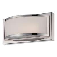 10" - LED - 2700K 10 Watt - 285 Lumens Polished Nickel Finish Frosted Glass Nuvo Lighting