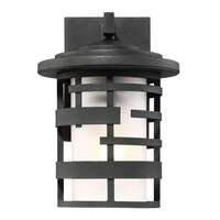 10" - 1 Light - 100W Max Textured Black Finish Etched Glass Glass Nuvo Lighting