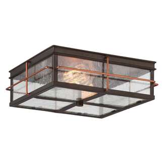 12" - 2 Light - 60W Max Bronze Finish Clear Seed Glass Nuvo Lighting