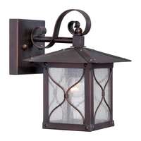 10" - 1 Light - 60W Max Classic Bronze Finish Clear Seed Glass Nuvo Lighting