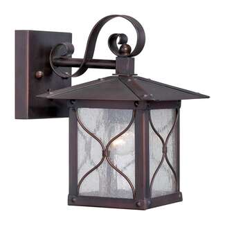 10" - 1 Light - 60W Max Classic Bronze Finish Clear Seed Glass Nuvo Lighting