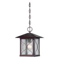12" - 1 Light - 100W Max Classic Bronze Finish Clear Seed Glass Nuvo Lighting
