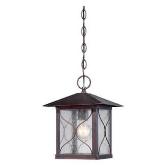 12" - 1 Light - 100W Max Classic Bronze Finish Clear Seed Glass Nuvo Lighting