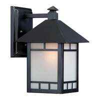 11" - 1 Light - 60W Max Stone Black Finish Frosted Seed Glass Nuvo Lighting