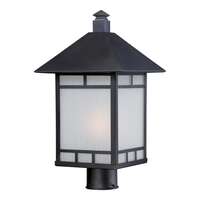 18" - 1 Light - 100W Max Stone Black Finish Frosted Seed Glass Nuvo Lighting