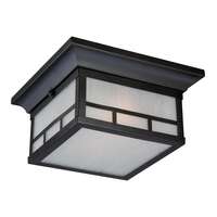 11" - 2 Light - 60W Max Stone Black Finish Frosted Seed Glass Nuvo Lighting