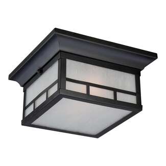 11" - 2 Light - 60W Max Stone Black Finish Frosted Seed Glass Nuvo Lighting
