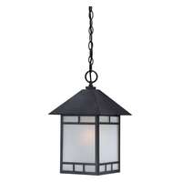 16" - 1 Light - 100W Max Stone Black Finish Frosted Seed Glass Nuvo Lighting
