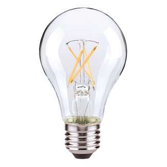 8 Watt - 800 Lumens 2700K - A19 Filament LED 90 CRI - Clear - Dimmable Satco Lighting