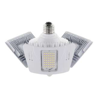 60W - 5,880 Lumens 4000K - Medium Base Damp Rated - Motion Sensor Multi-Beam LED - 100-277V Satco Lighting