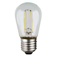 1 Watt - Medium Base 2700K - S14 Filament LED 80 CRI - Clear 4 Pack Satco Lighting