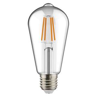 5.5 Watt - Medium Base 2700K - ST19 Filament LED 90 CRI - Clear - Dimmable RAB Lighting