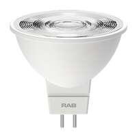 5.5 Watt - 410 Lumens 5000K - 35 Degree Dimmable - MR16 LED RAB Lighting