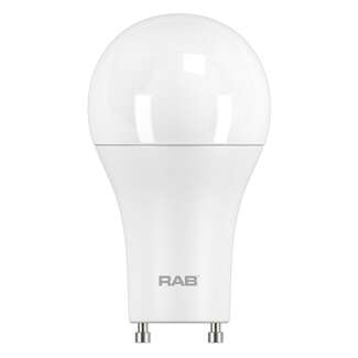 15.5 Watt - 1,680 Lumens 5000K - A19 LED 80 CRI - Dimmable GU24 Base RAB Lighting