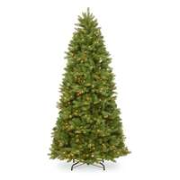 7.5&#39; Newberry Spruce Artificial Hinged Tree Clear - 750 Lights