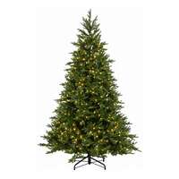 7.5&#39; Feel Real Huron Spruce Hinged Tree Clear - 600 Lights