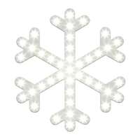 12&quot; Holiday Snowflake 43 LEDs - Window Mounting Or Outdoor Decoration