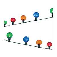 20 Light - Multi-Colored Faceted Oversized G-Bulb LED String Light Set