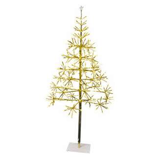 42&quot; LED Lighted Gold Birch Tree Warm White - 220 LEDs