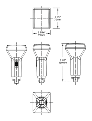 PLC-8.5-V-8FA-HYB Dimensions