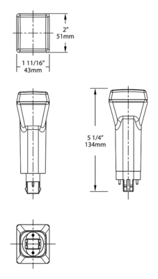 PLS-5.5-V-830-HYB Dimensions