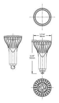 PLT-16.5-V-840-BYP Dimensions