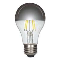 6 Watt - 650 Lumens 2700K - A19 Filament LED 90 CRI - Dimmable Silver Crown Satco Lighting