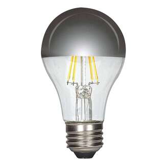 6 Watt - 650 Lumens 2700K - A19 Filament LED 90 CRI - Dimmable Silver Crown Satco Lighting