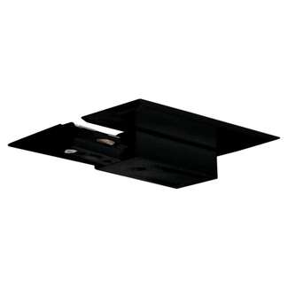 Black Live End and Canopy Track Power Feed Nuvo Lighting