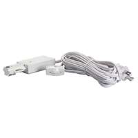 White Live End Cord Kit Track Power Feed Nuvo Lighting