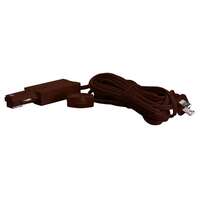 Brown Live End Cord Kit Track Power Feed Nuvo Lighting