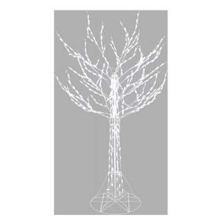 White Illuminated Twinkling Bare Branch Tree