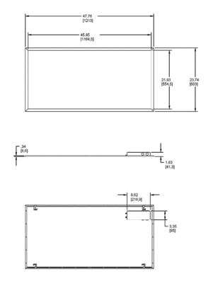 EZPAN2X4-50YN/D10 Dimensions
