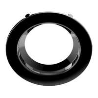4" - Black Smooth Trim For LED Retrofit RAB Lighting