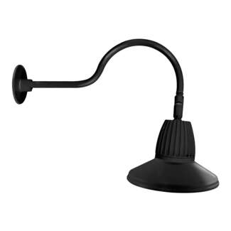 26 Watt - 1,319 Lumens 4000K - LED - 100-277V 15" Straight Shade Black - Flood Reflector RAB Lighting