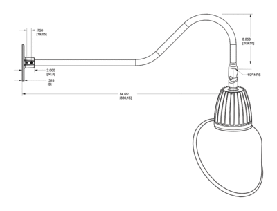 GN2LED26NACB Dimensions
