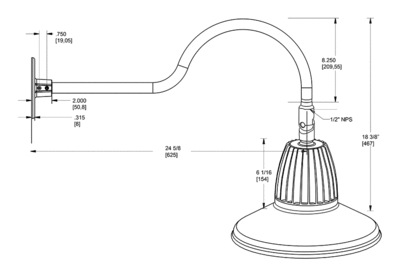 GN1LED26NSTB Dimensions
