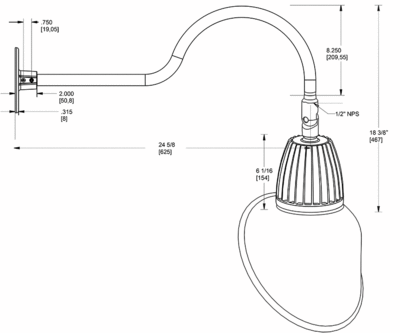 GN1LED13NACB Dimensions